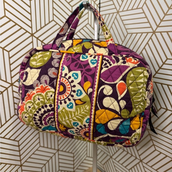 Vera Bradley Handbags - Vera Bradley Quilted Travel Cosmetic Case in Purple, Green, Teal, Yellow, Orange